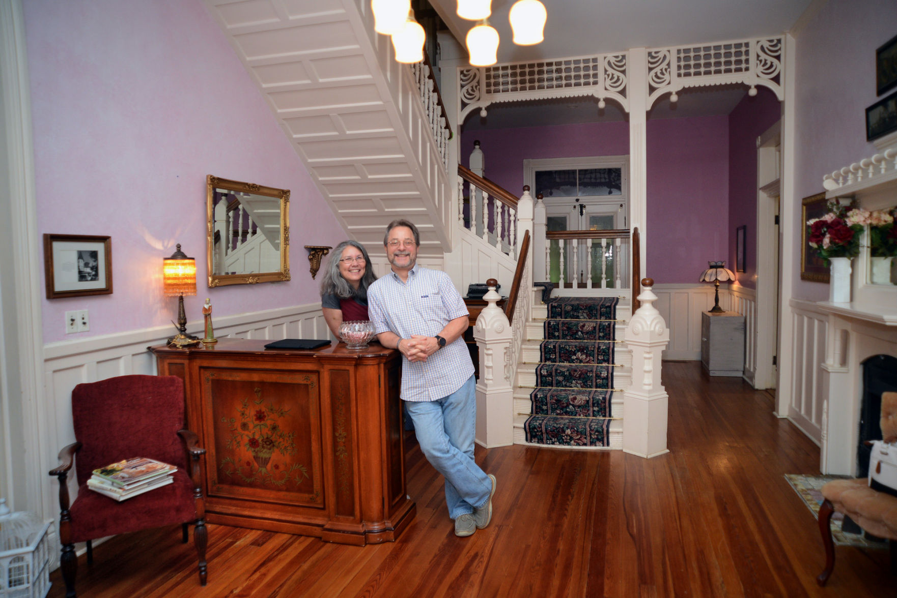Scott and Karyl Chase in foyer